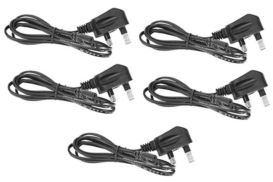Kabel zasilający 2 pinowy do laptopa, UK Angielska wtyczka C7 -- 5szt