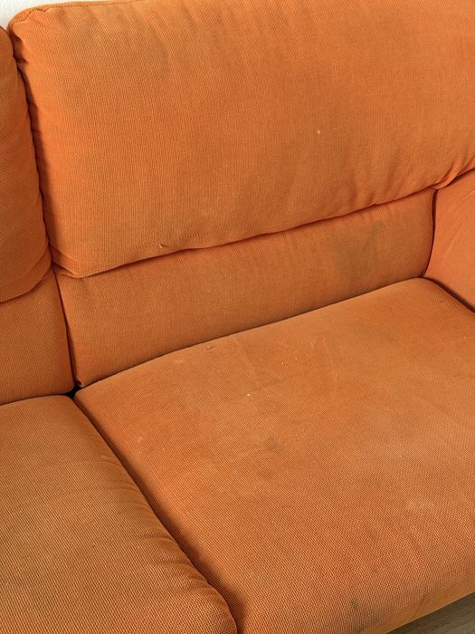 Sofa cama cor de laranja