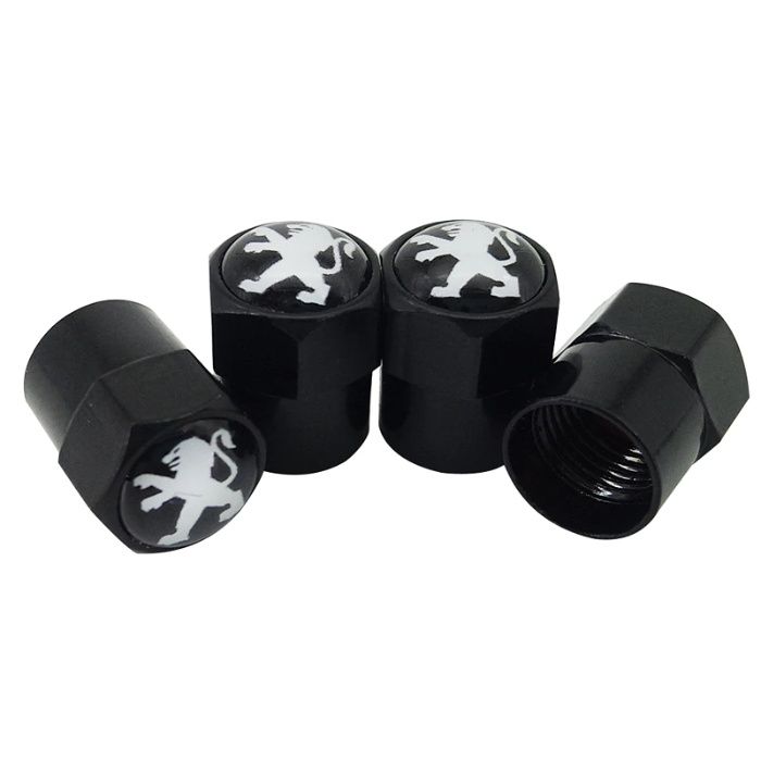 4x Pipos Inox Peugeot |Tampas Válvulas Pneu Acessórios Carros Carrinha