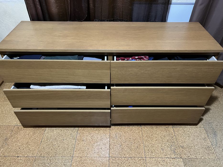 Comoda Malm 6 gavetas