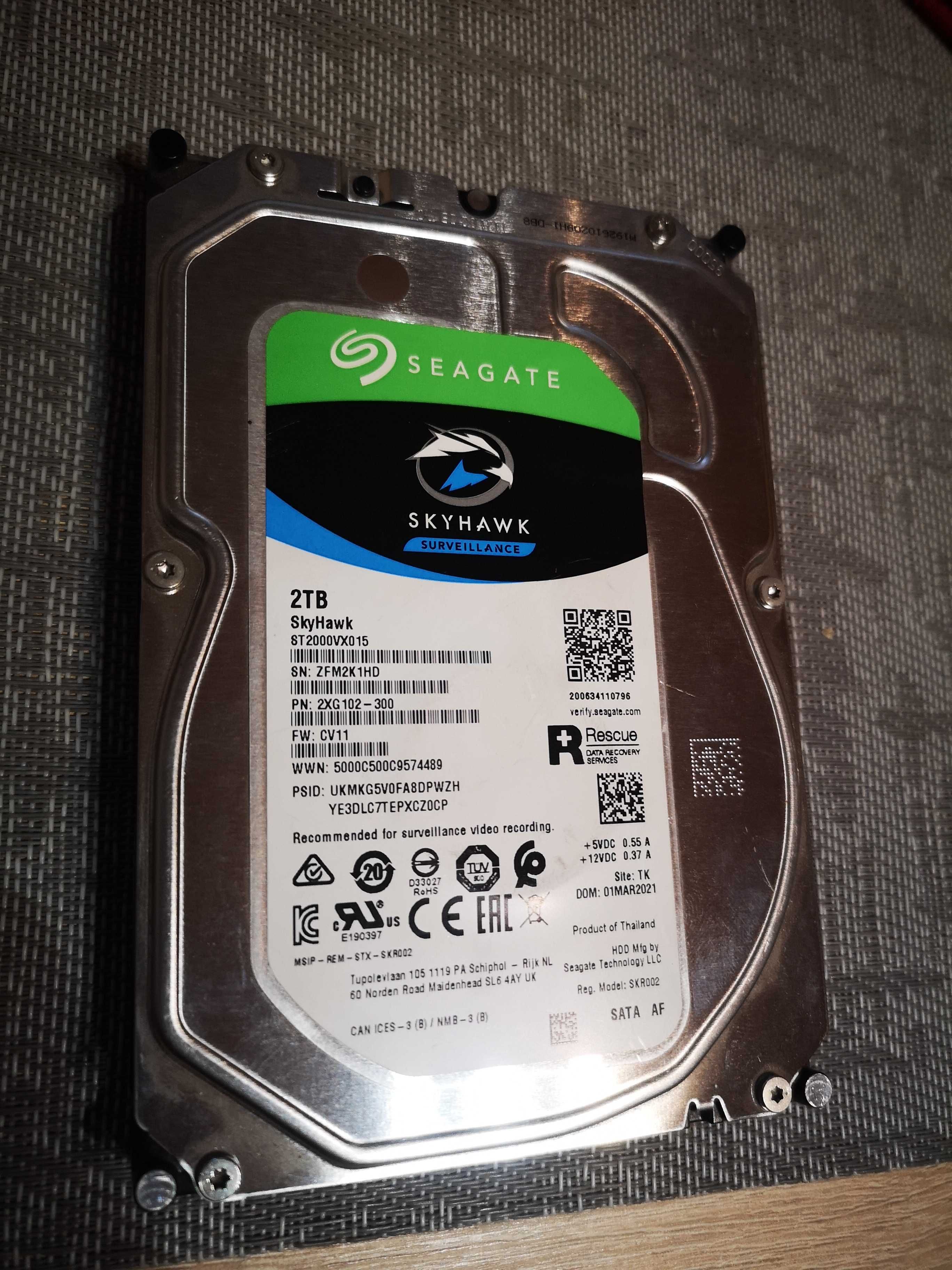 HDD 3,5 cala twardy dysk pojemność 2 TB