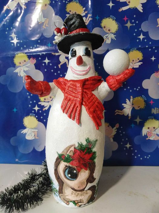 Снеговик - радостный