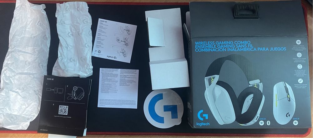 Комплект навушники + миша Logitech G435SE + G305SE бездротові