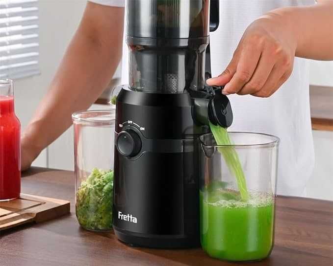 FRETTA Wolnoobrotowa Wyciskarka Do Soków Napojów 200W 1L BPA Free