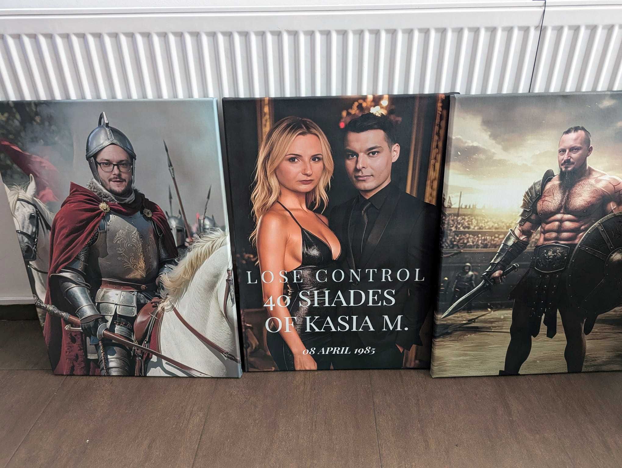 Portret Personalizowany na Płótnie 50x70 Bawełna 360g