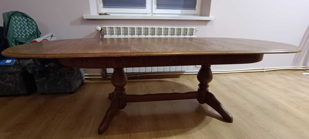 Ława rozkładana dębowa