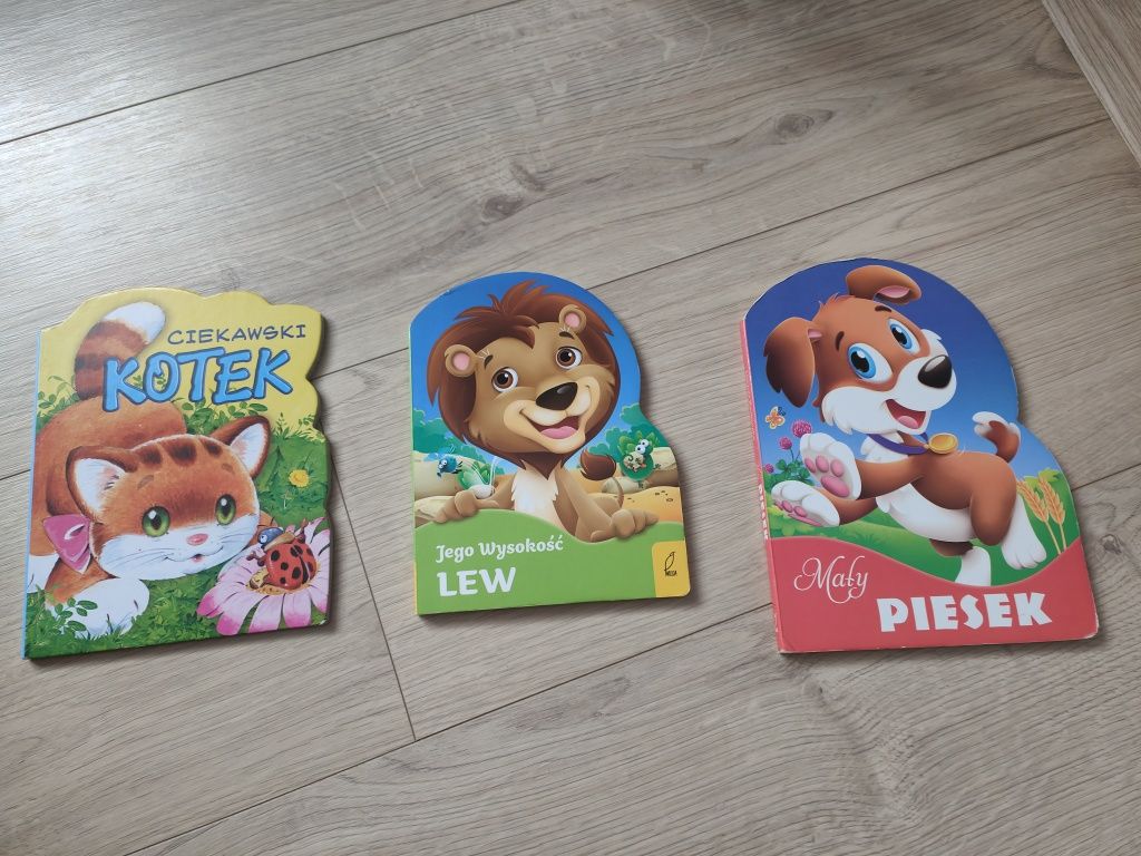 Ksiazeczki Kotek Piesek Lew ksiazka