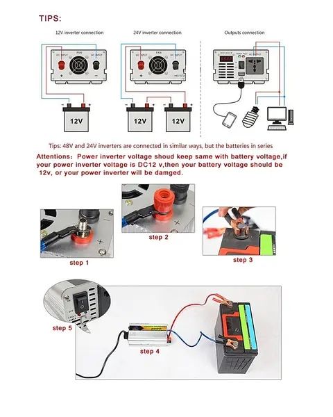 инвертор автомобильный 2000W UKC SSK, 12/220