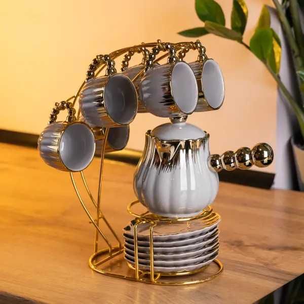 Набір для кави по-турецьки порцеляновий Confidence на 6 персон