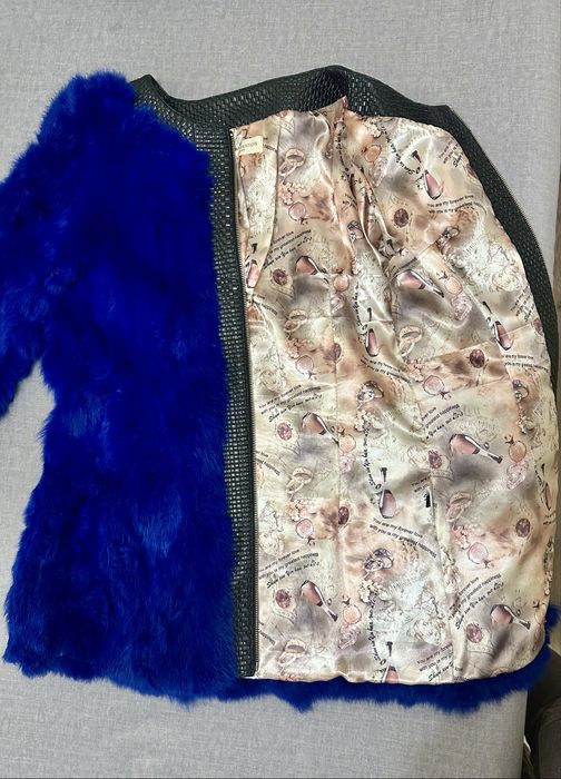 Шуба з хутра кролика