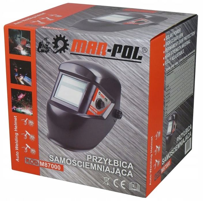 Maska Spawalnicza Przyłbica Samościemniająca Filtr