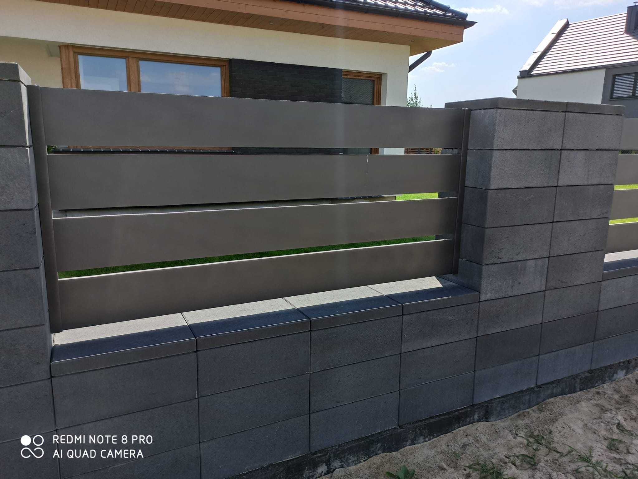.. Przęsło ogrodzeniowe aluminiowe płot palisadowy, wysoka jakość