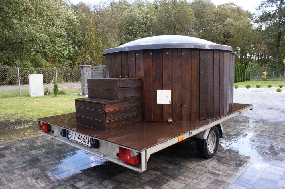 Mobilna bania balia jacuzzi pomysł na biznes zamiana quad