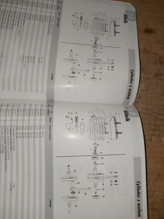 Katalog czesci instrukcja obsługi simson sr50 sr80 skuter rama silnik