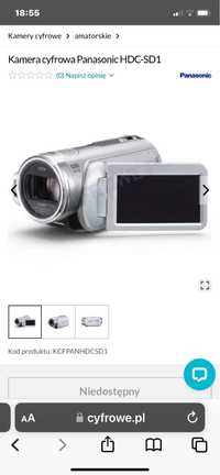 Kamera cyfrowa Panasonic HDC-SD1