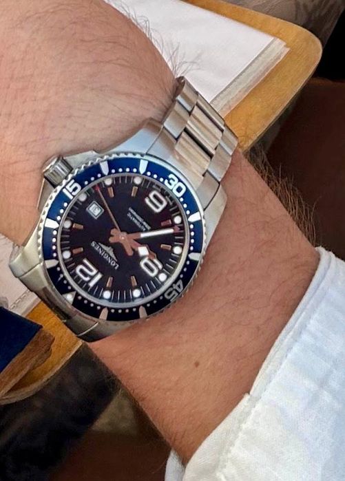 Longines Hydroconquest Automatico 44mm Azul - Com caixa e documentos