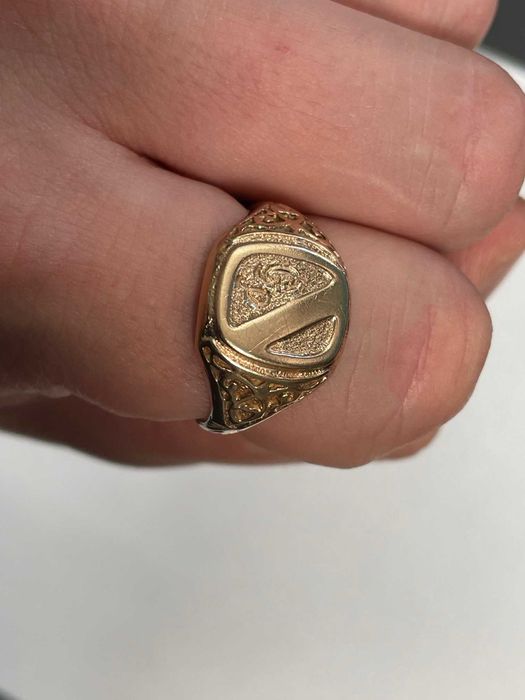 Sygnet z różowego złota 14kt (583) 7,81 gram rozmiar 26