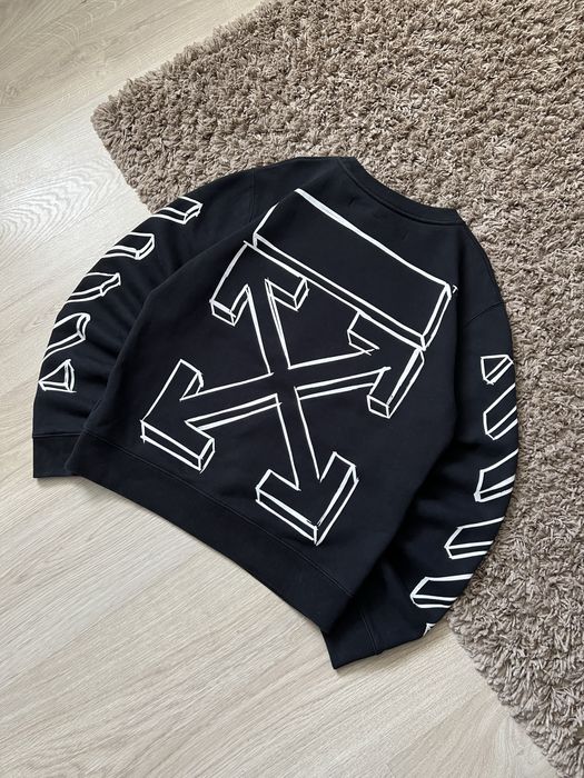 Оригинальный свитшот Off-White с фирменным принтом
