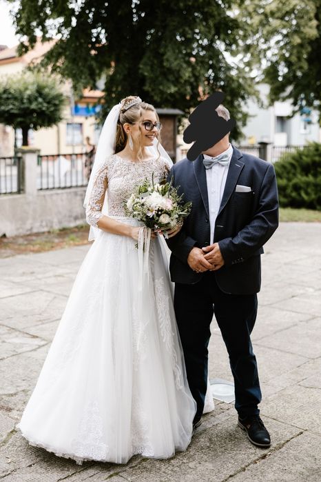 Suknia ślubna księżniczka rozmiar XS