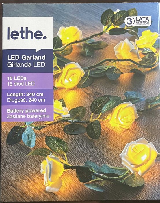 Lethe Girlanda LED Róże, Jarzębina