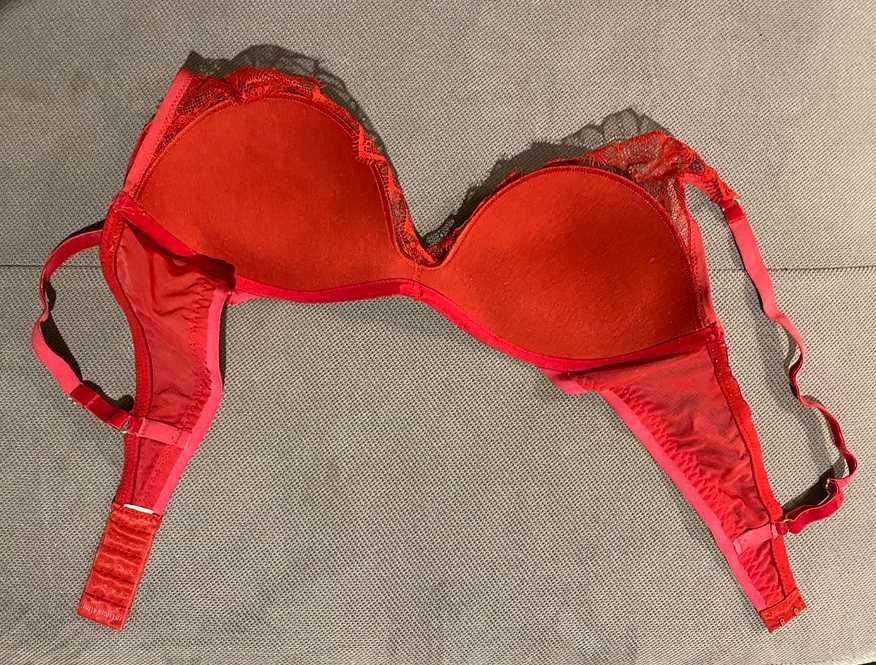 stanik Intimissimi, czerwony, push-up