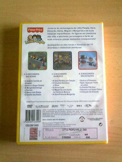 DVD infantil da FisherPrice, colecção Little People 2