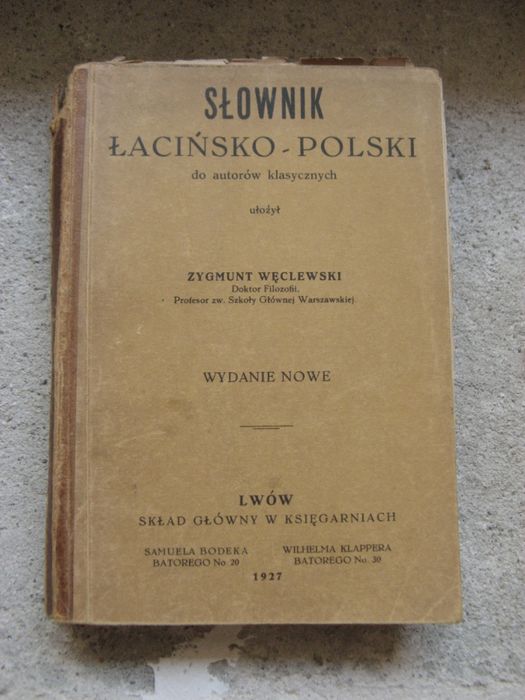 Słownik łacińsko-polski - wyd. 1927