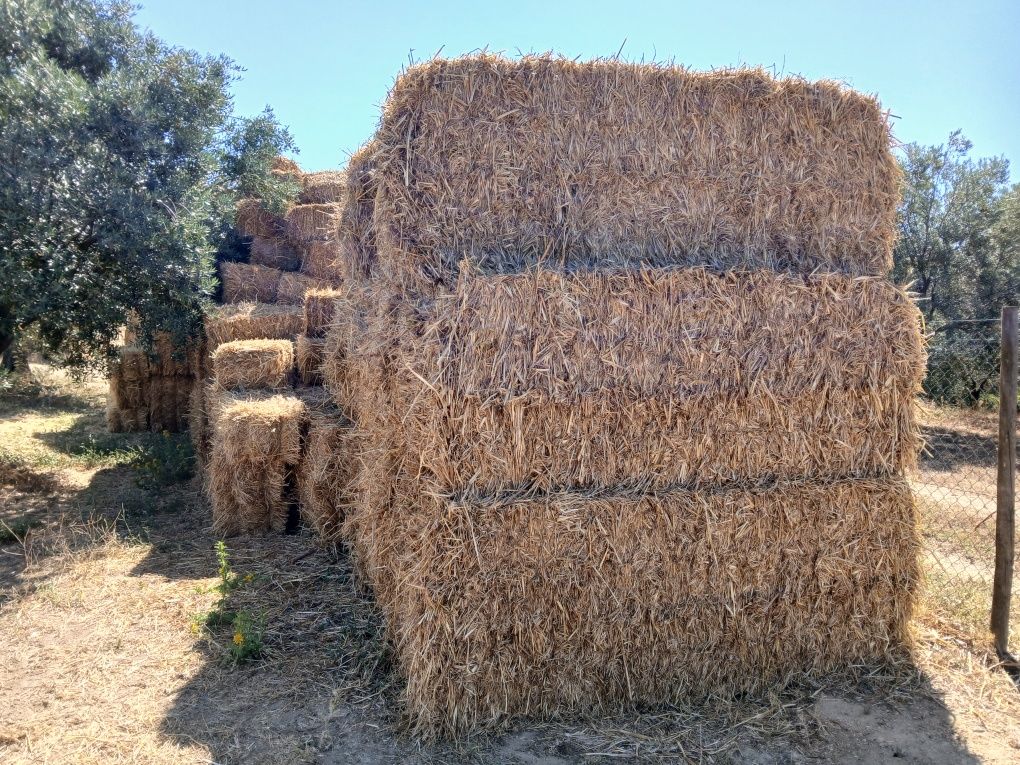 Fardos diversos,  erva e palha