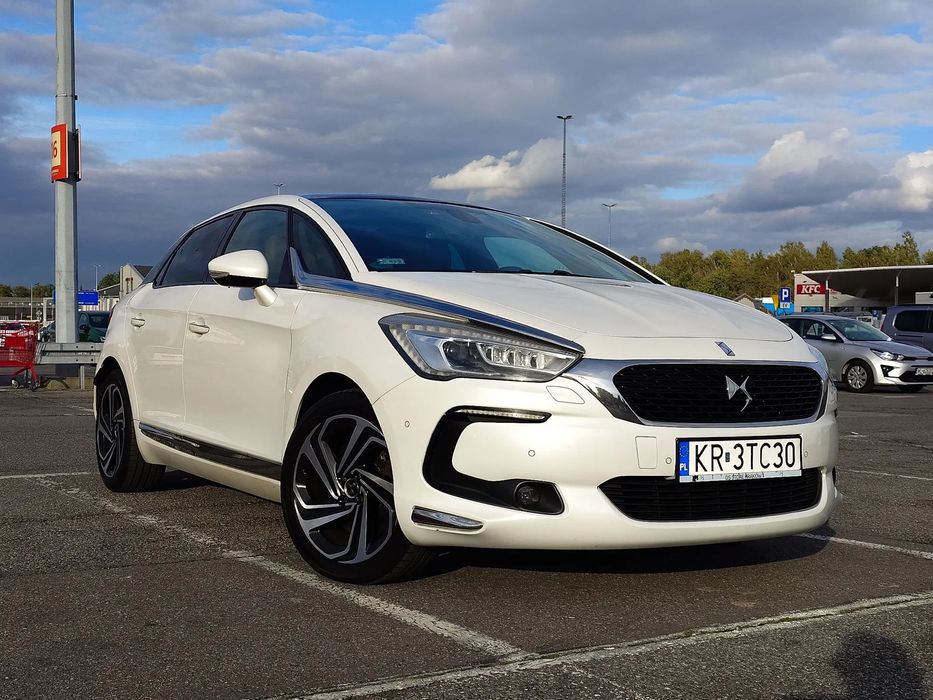 DS Automobiles DS 5 DS5, Blue HDI, regularnie serwisowany, drugi właściciel