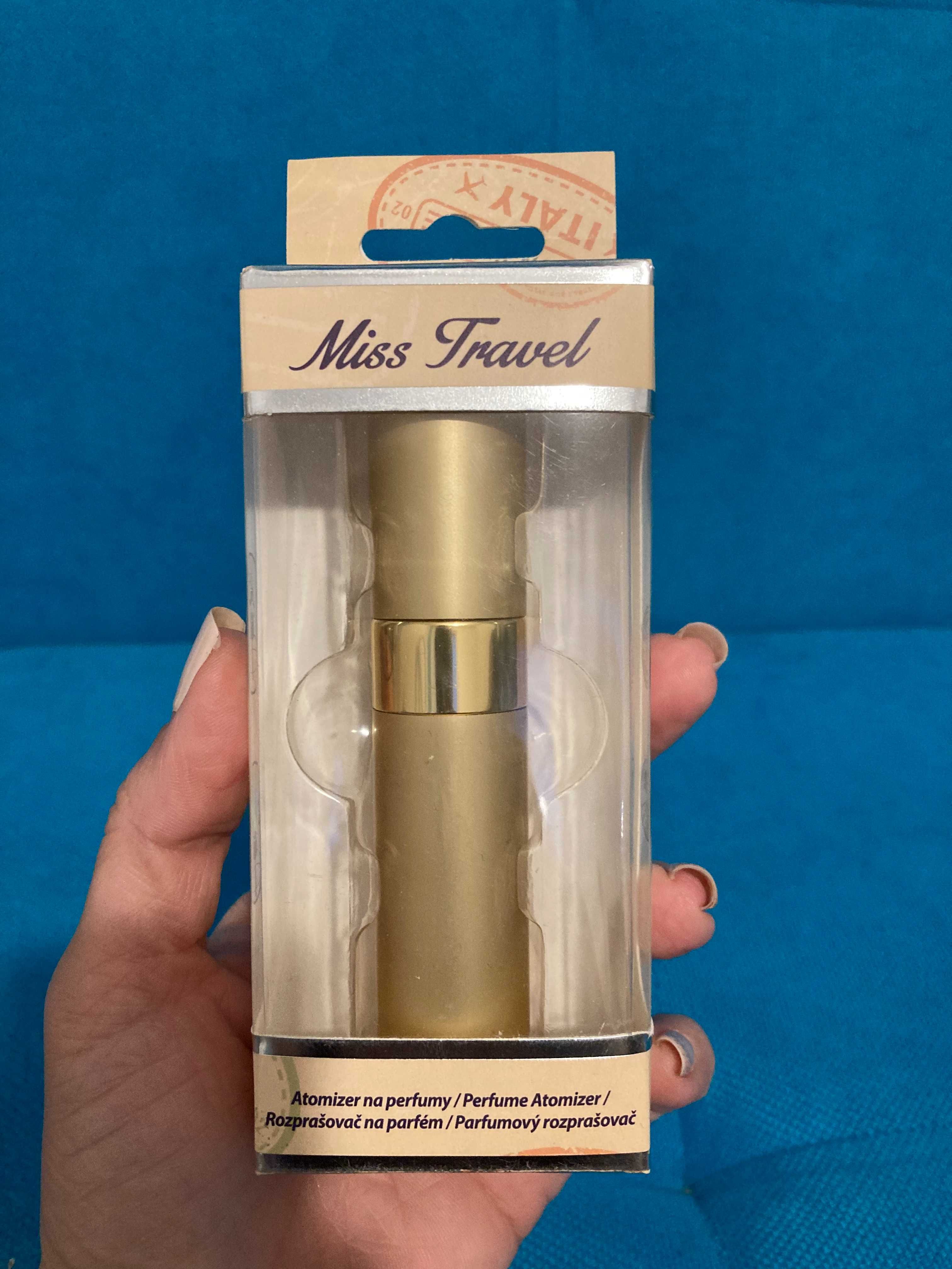 Atomizer do perfum Miss Travel 5 ml złoty *nowy*