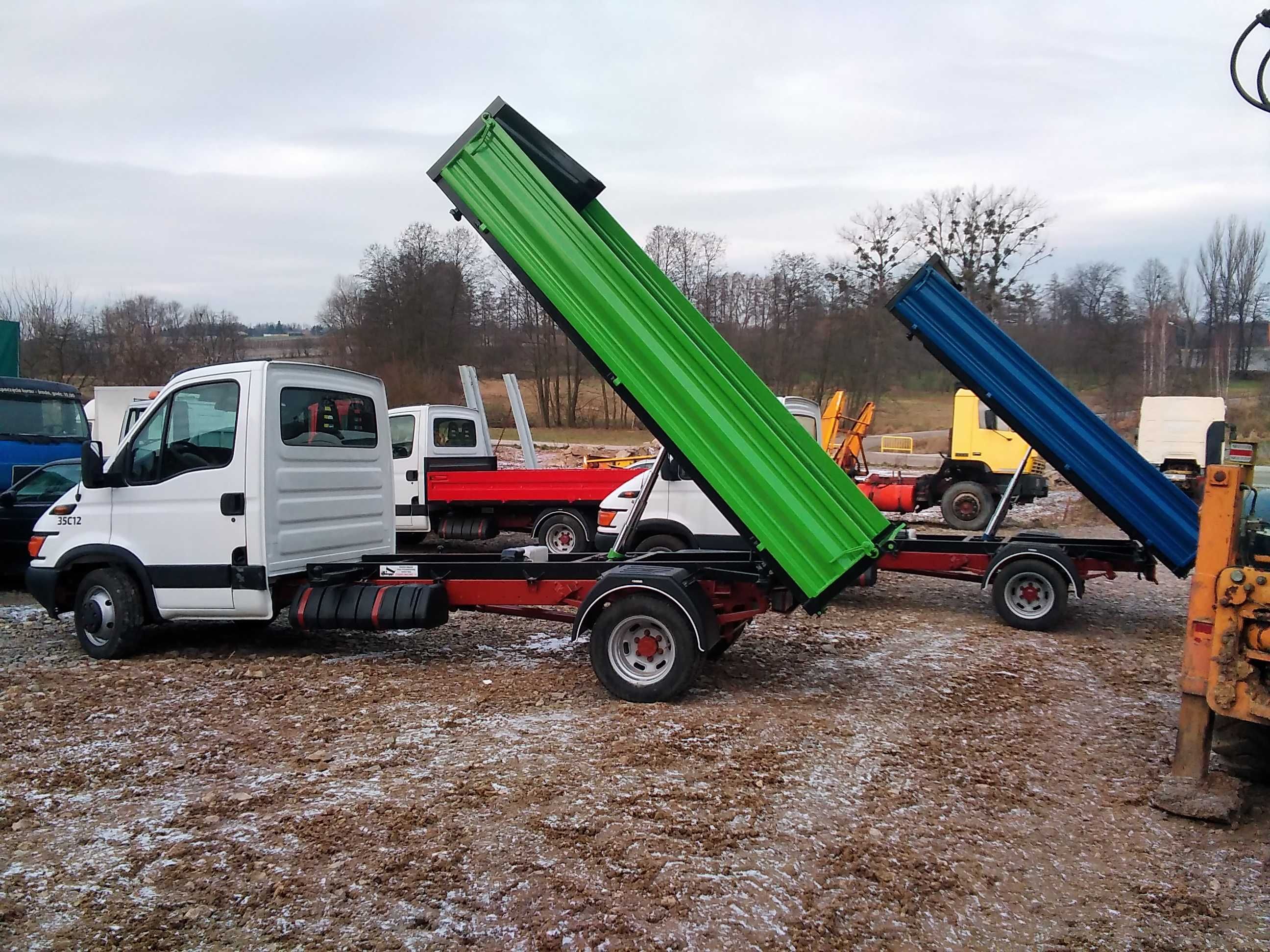 Nowy Siłownik Wywrotu 8-90T Wywrotka 3Str Przyczepa Auto Man Volvo Daf