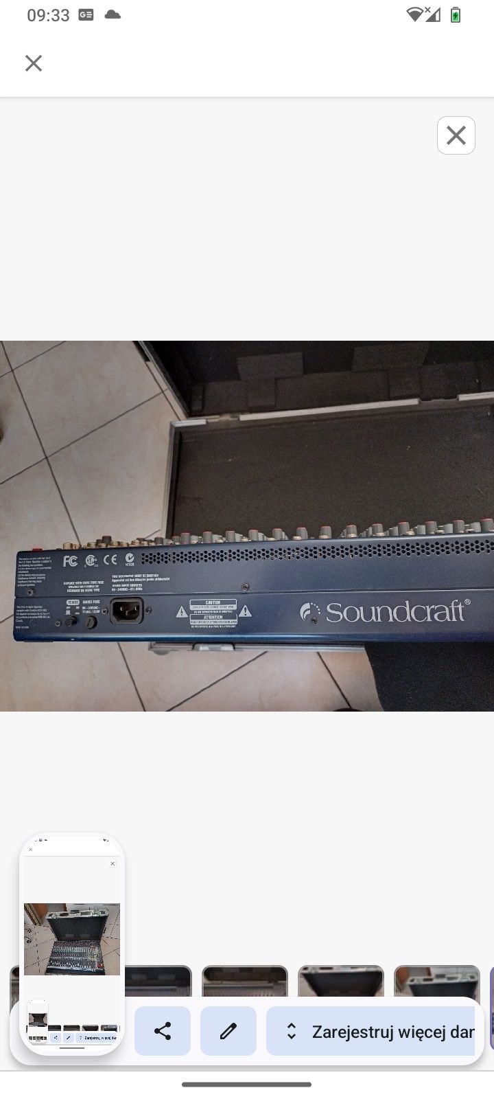 Mixer Souncraft MFXi 20/2