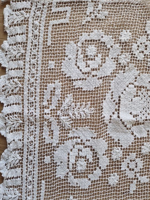 Dwie zazdrostki firanki 78×35cm ręcznie robione