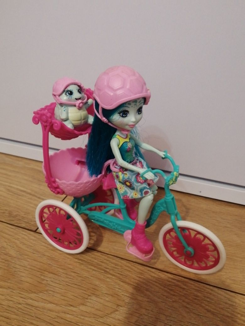 Enchantimals zestaw lalka z rowerem i żołwikiem