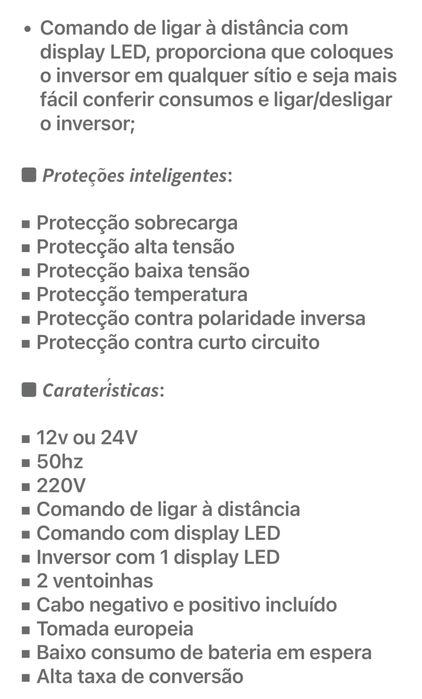 Conversor 2000w / 4000w