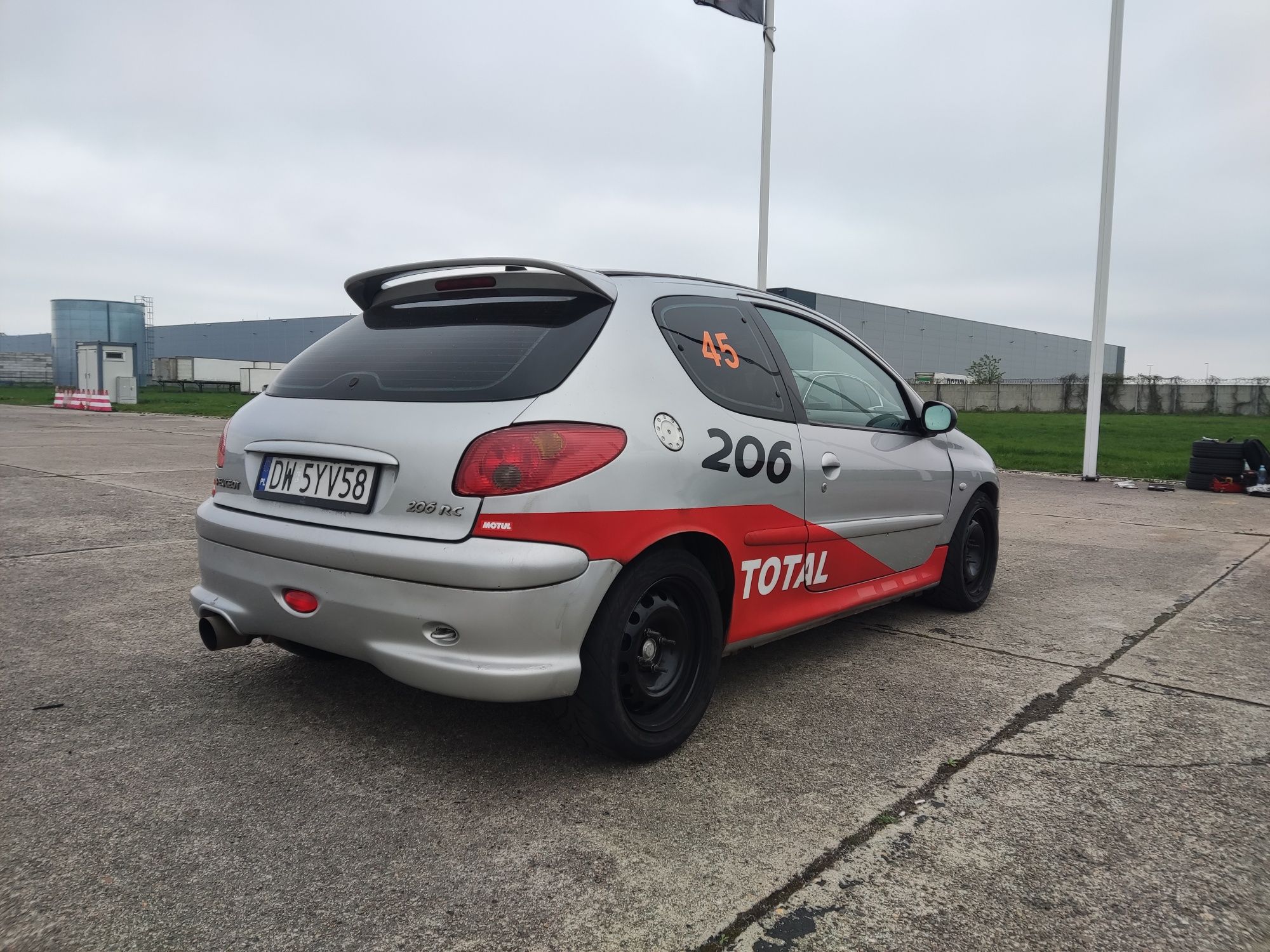 Peugeot 206 RC kjs trackday fun car zamiana