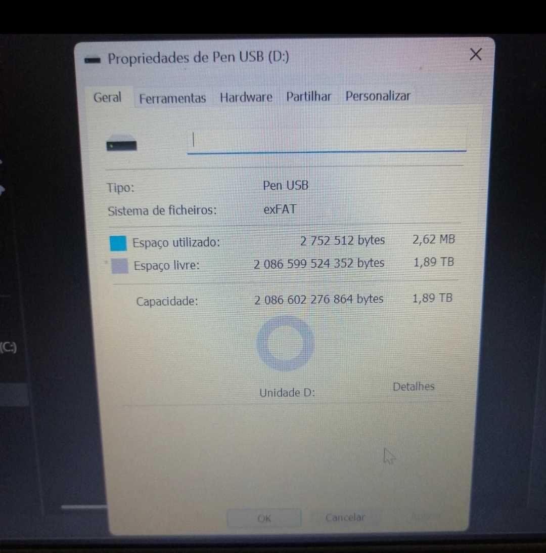 Pen USB 2Tb nova