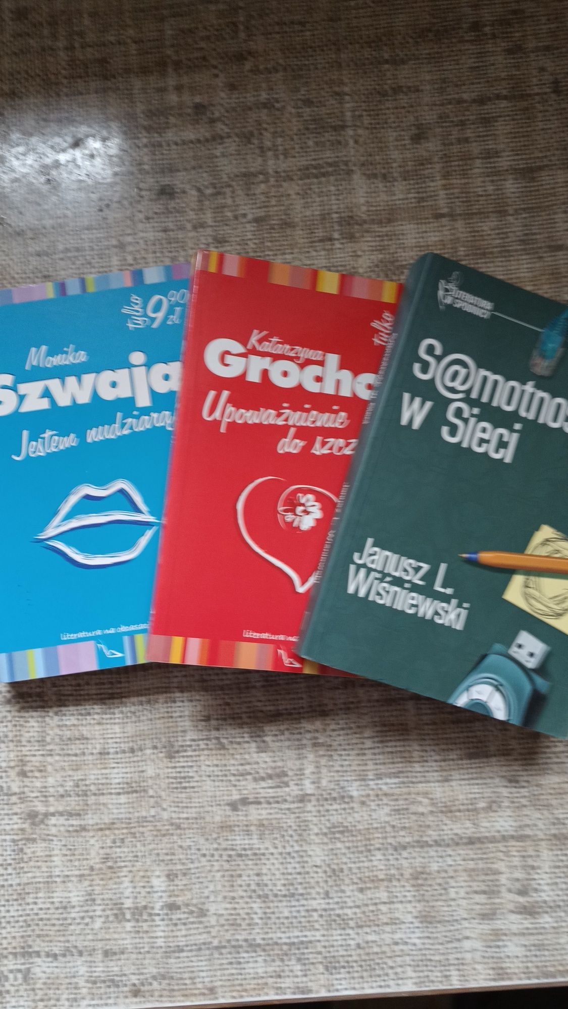 Wiśniewski, Grochola, Szwaja 3 książki