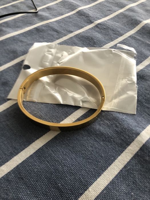 Pulseira nova dourada de aço inoxidável