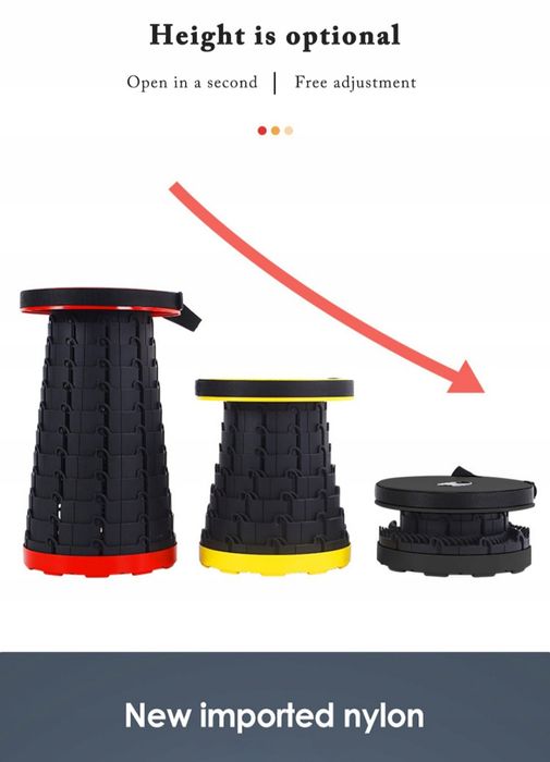 Krzesło krzesełko taboret stołek turystyczne składane wędkarskie 46 cm