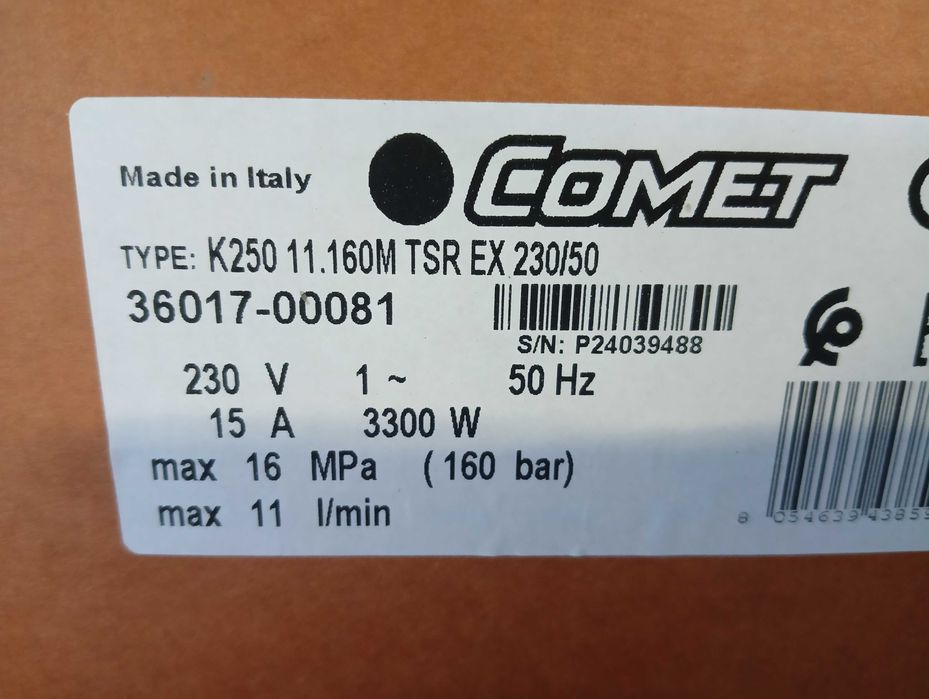 Sprzedam myjkę ciśnieniową COMET K 250 15/160 PROMOCJA!!!