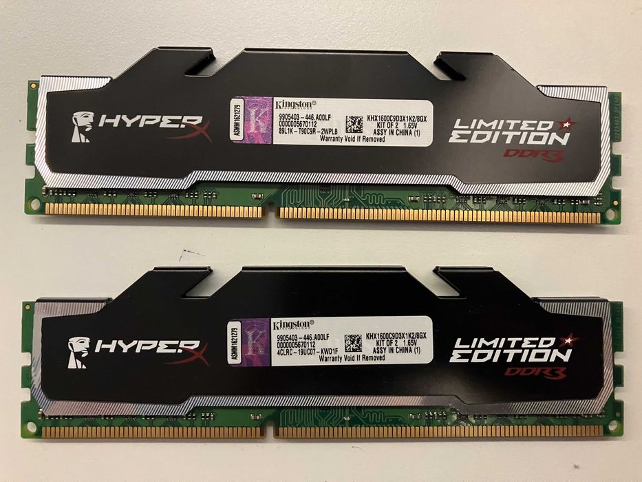 Pamięć RAM DDR3 Kingston HyperX 8GB (2x4GB) 1600MHz – sprawna, szybka!