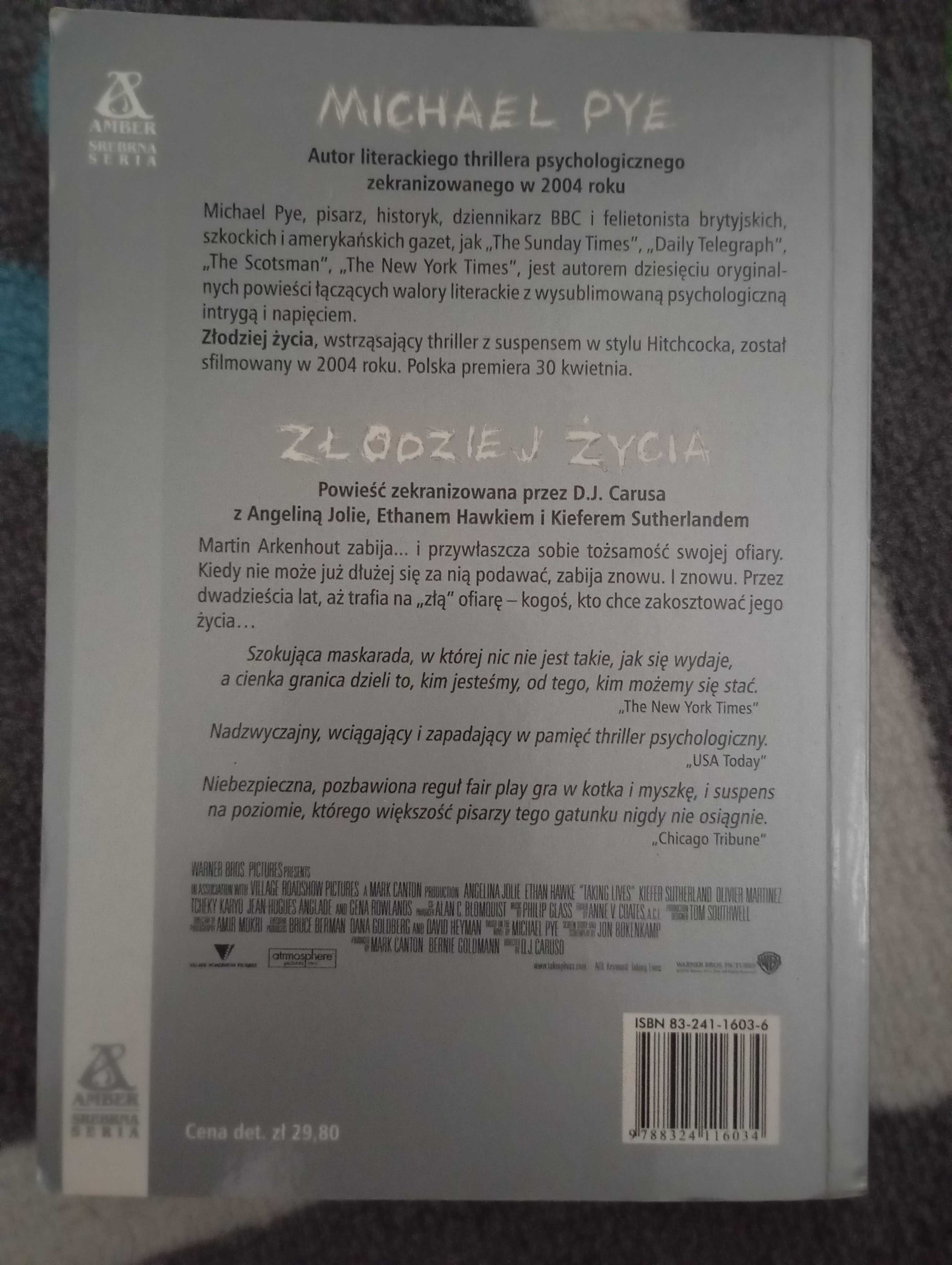 Złodziej życia - Michael Pye
