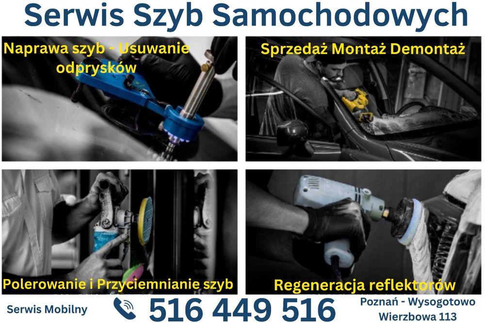 Auto Szyby Serwis Mobilny Naprawa Montaż Sprzedaż AutoSzyb z Dojazdem