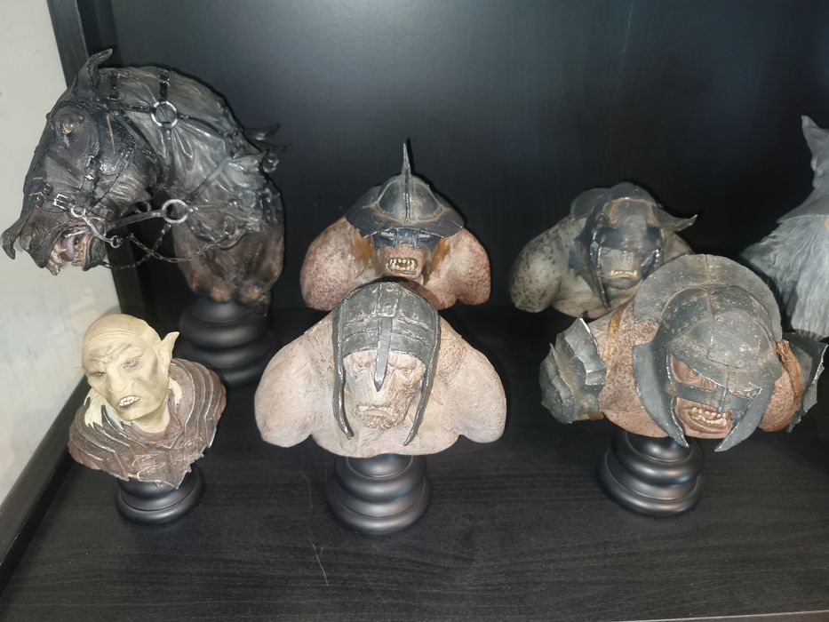 Coleção de 27 bustos - Senhor dos Anéis