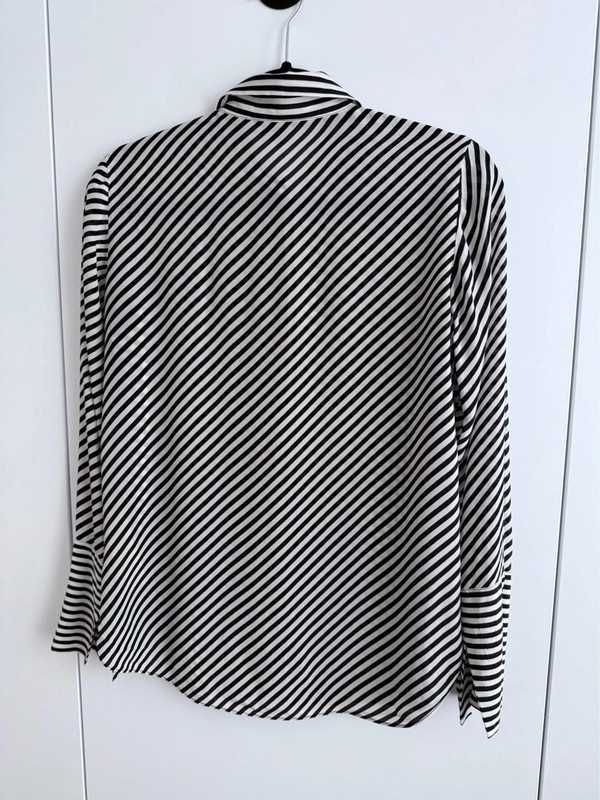Koszula w paski Massimo Dutti 100% jedwab S