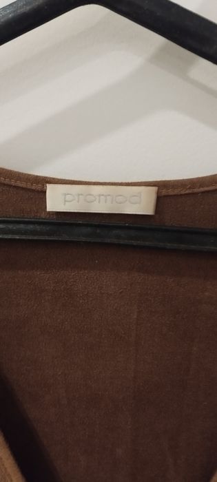 Vestido em pele pêssego marca Promod tamanho S