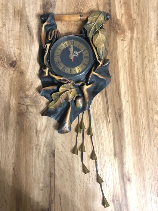 Zegar ścienny rustykalny rękodzieło artystyczne