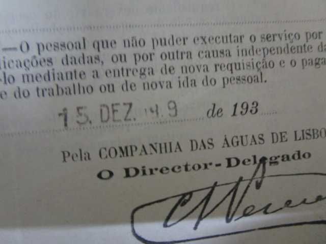 A Previdente Orey Antunes dois papéis antigos EPAL