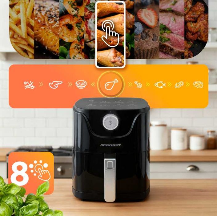 NOWA Frytkownica Beztłuszczowa Air Fryer Frytownica Mocna - OKAZJA